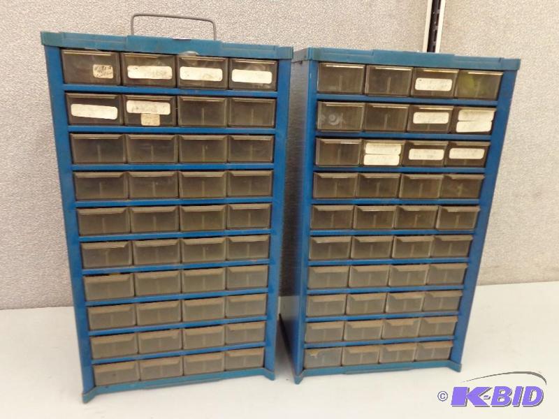 lot 164 image: 2 Small Parts Cabinets with 40 Drawers  ...