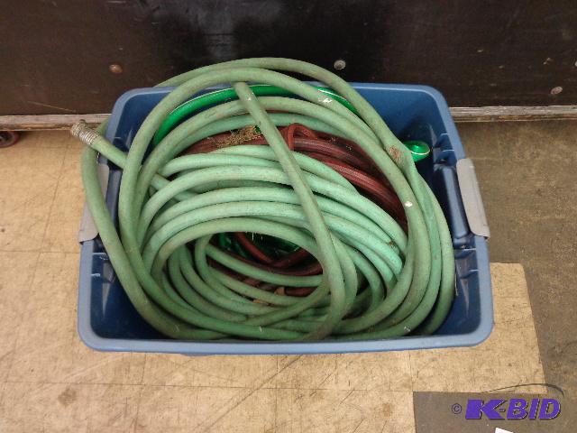 lot 184 image: Lot Of Garden Hoses 4 Sections of Used Garden...