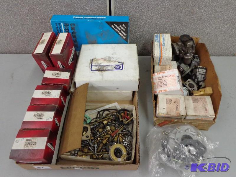 lot 31 image: Assorted Carburetor Kits and Pump Choke Kits ...