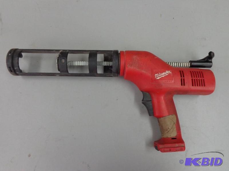 lot 59 image: Milwaukee Caulk & Adhesive Gun Cat No. 65...