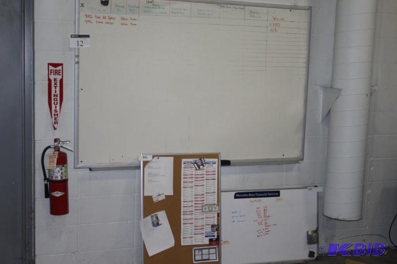 Lot of (3) items including (2) whiteboards (1...