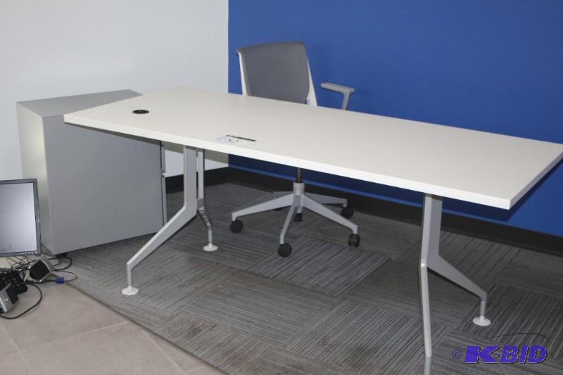 Lot of (3) items including a desk 30&quotx72...