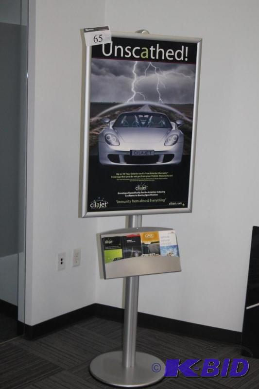 Sign with brochure holder 26&quotx75&quot...