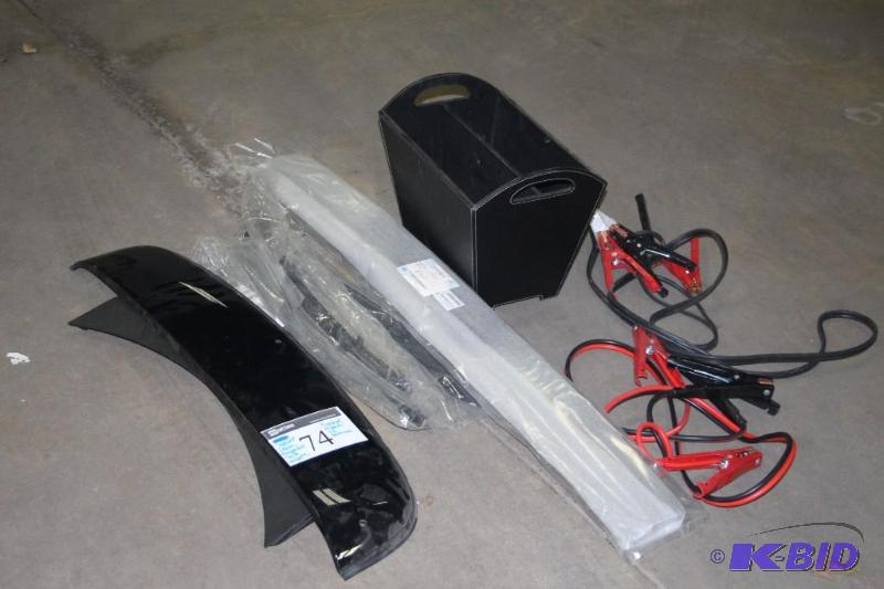 Lot of various items including jumper cables,...