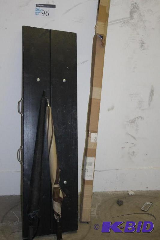 Lot of various items including umbrellas, sup...