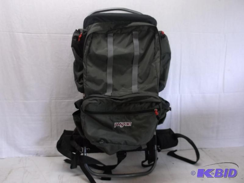 lot 108 image: Adult size Jansport back pack with 6 zippered...