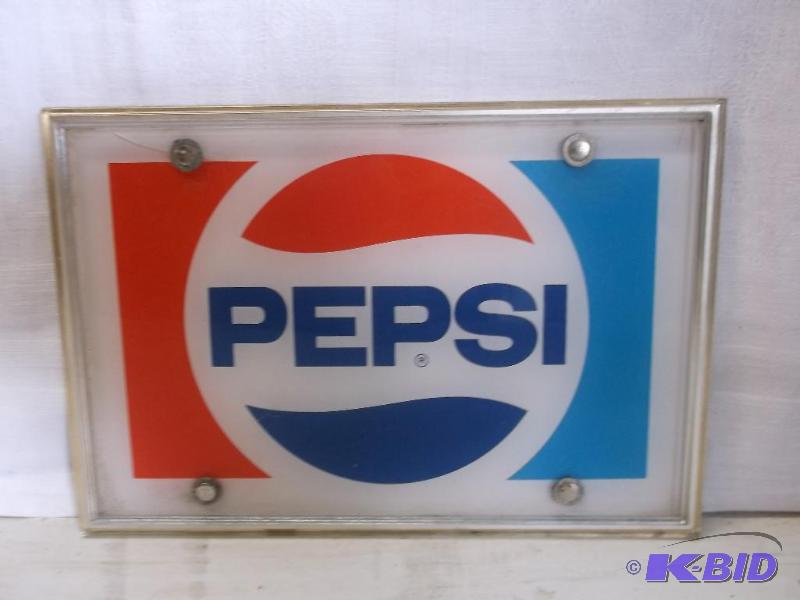 lot 117 image: Pepsi sign measuring 7 34" W x 5 14&qu...
