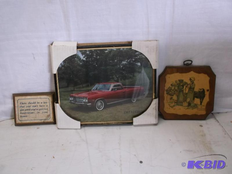lot 118 image: Lot with picture of 1965 El Camino a Norman R...