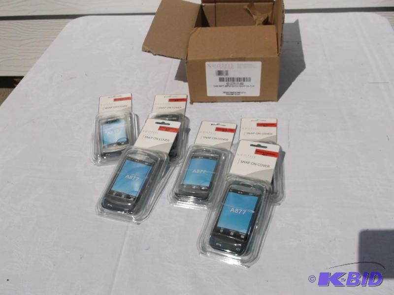 lot 53 image: Lot with 6 Xentris snap on phone covers appea...