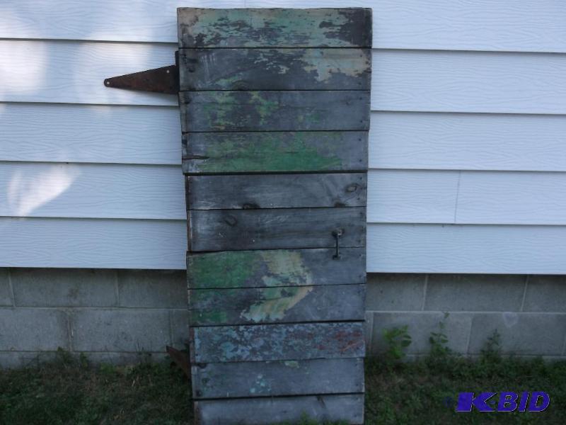 lot 62 image: Vintage Barn Door with hardware measuring 24&...