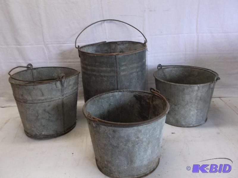 lot 96 image: Lot of Galvanized Pails...