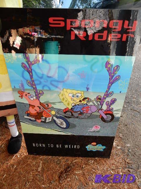 lot 57B image: Sponge Bob RIDER. BORN TO BE WEIRD poster.. M...