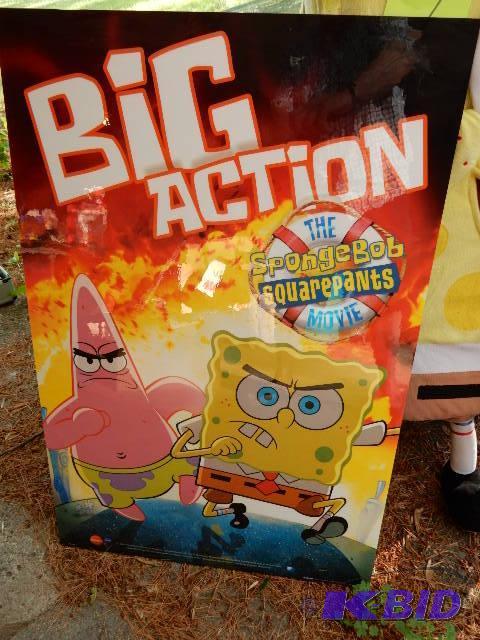 lot 57C image: Sponge Bob BIG ACTION.. SQuare Pants.. 24in x...