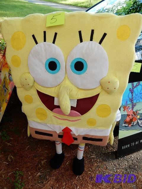 lot 57D image: HEAVY PLASTIC MATERIAL SPONGE BOB Character.....