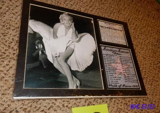 lot 76 image: Marilyn MOnroe WALK OF FAME Poster.. From the...