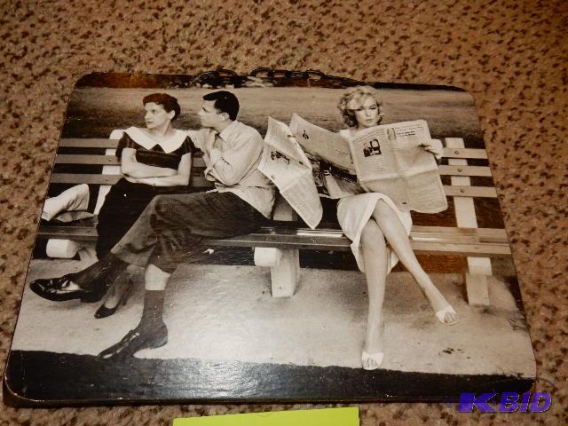 lot 78 image: VERY RARE.. Marilyn Monroe on Park Bench. Thi...