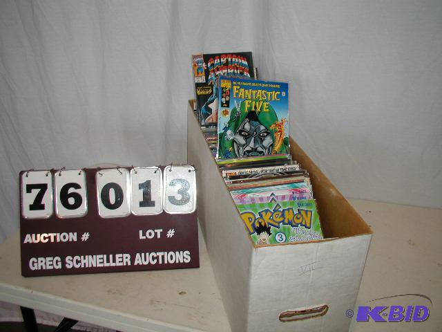 Box of approximately 300 comic books, all in ...