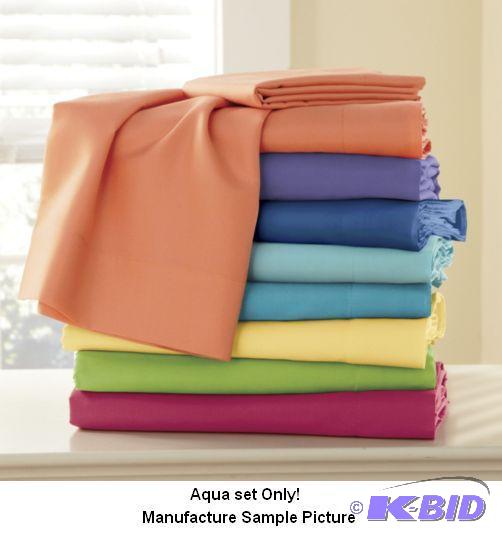 lot 161 image: Divatex&nbspAqua Sheet Set - 84" x 96&q...