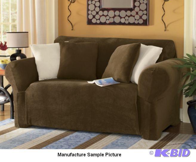 lot 171 image: Stretch Sensations Slipcover - CHOCOLATE - SO...