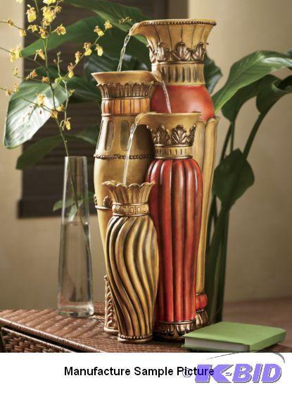 lot 230 image: Four Tier Vase Fountain -&nbspThe soothing s...