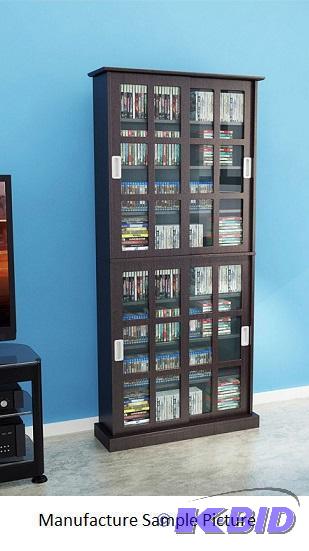 lot 36 image: Atlantic Windowpanes 720 Media Cabinet - Hol...