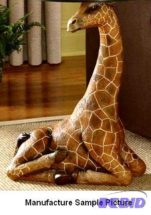 lot 37 image: Giraffe Table -&nbspResin - 14 12" l x...