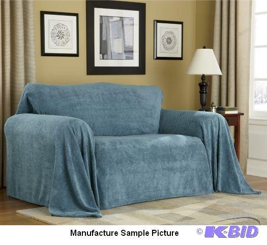 lot 67 image: Furniture Throw - LoveseatSmall Sofa - Super...