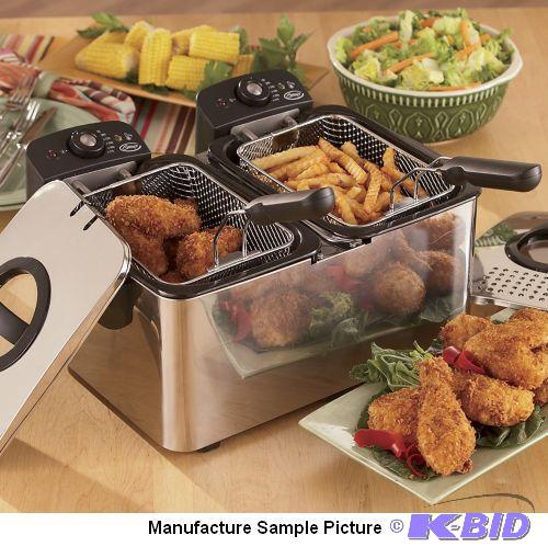 lot 83 image: Ginnys&nbspDouble Deep Fryer - Model EDF-306...