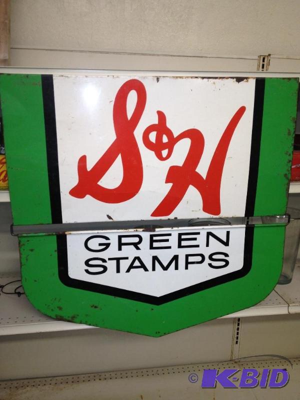 S & H Green Stamps Vintage Sign