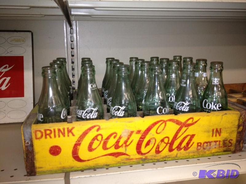 Unique Coca-Cola  Squirt Crate with Glass Coke Bottles