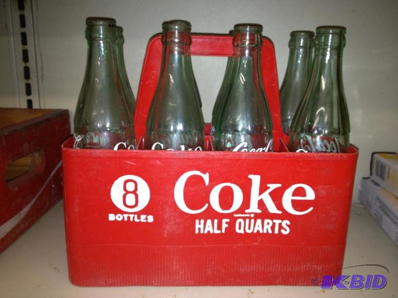 Coca-Cola Plastic Crate 8 Pack with Bottles