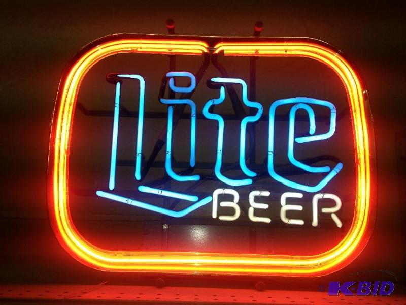 Vintage Lite Beer Miller Lite Neon Sign