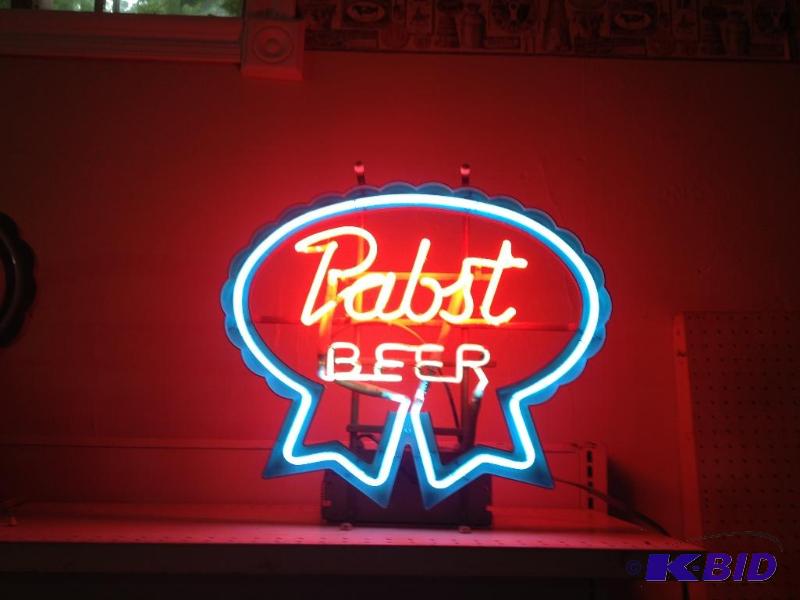 Vintage Pabst Beer Neon Sign