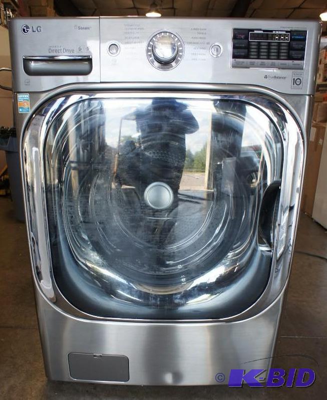 lot 4 image: New LG Washer Model # (WM8000HVA) MSRP $1499...