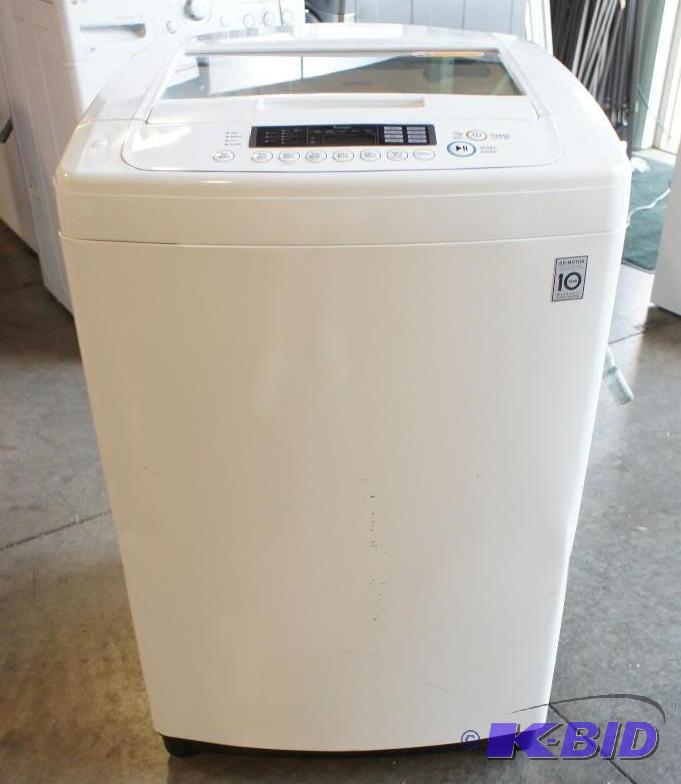 lot 6 image: New LG Washer Model # (WT1001CW) top-loading ...
