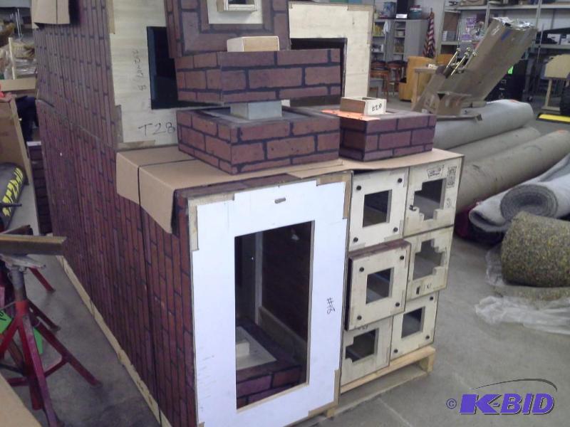 Faux brick columns