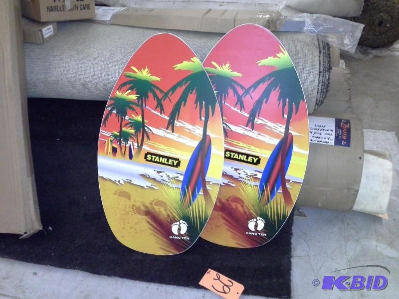 Advertising surf boards