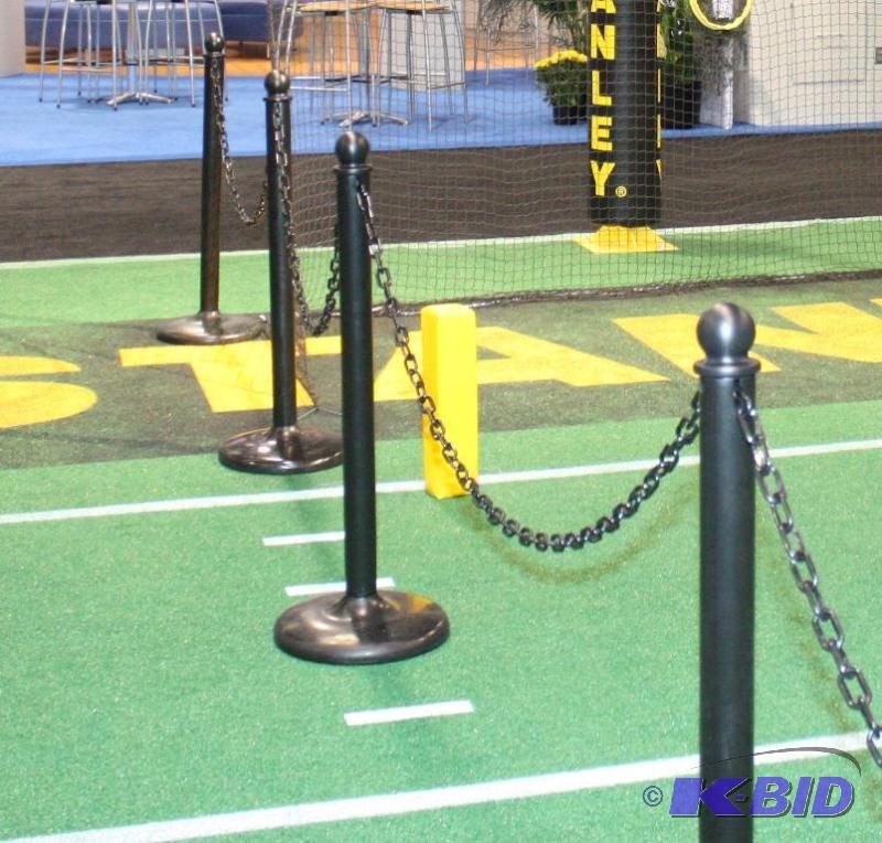 Stanchions and chain