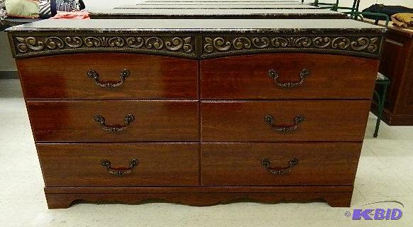 Dresser six drawer. Dimensions 16&quot wide...