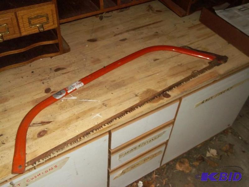 lot 225 image: large bow saw