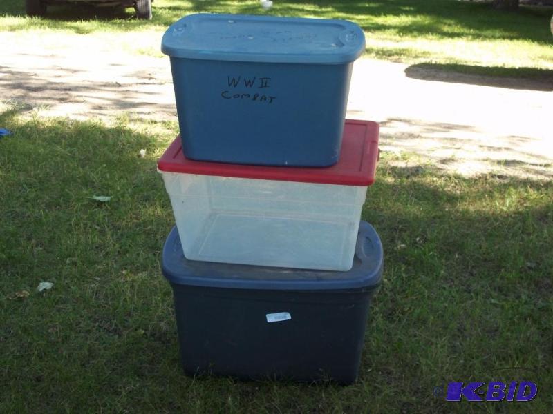 lot 286 image: 3 totes with lids