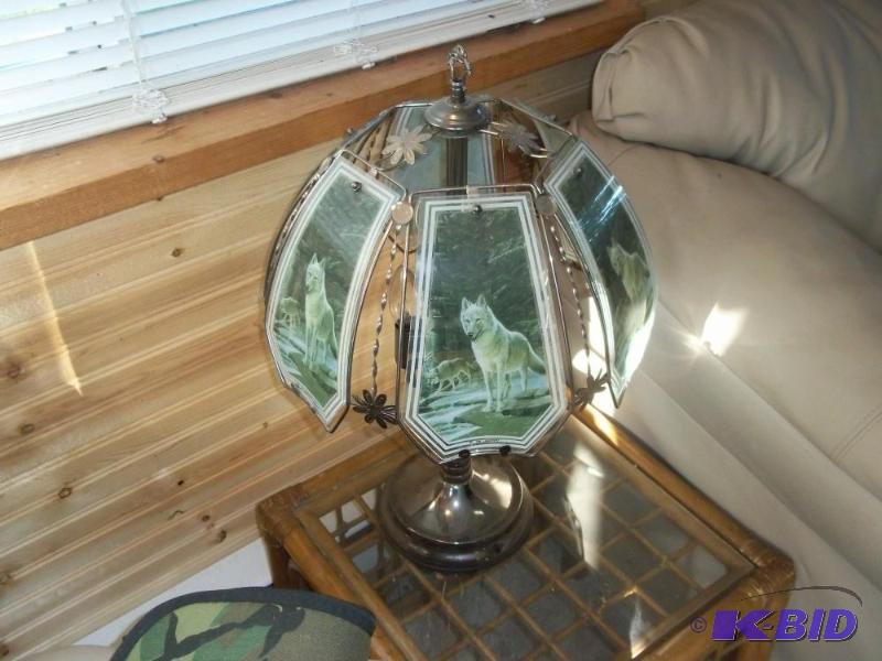 lot 347 image: Wolf touch lamp