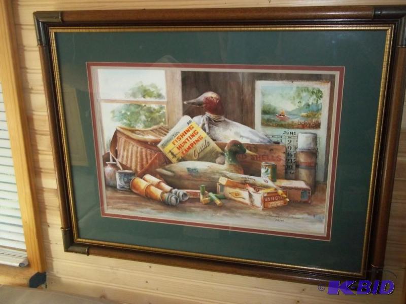 lot 350 image: Fishing, hunting, camping, print. #9691950