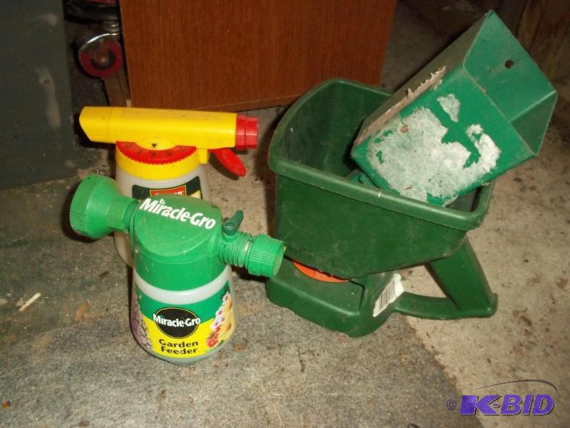 lot 83 image: spreader, scope, fertilizer dispensers