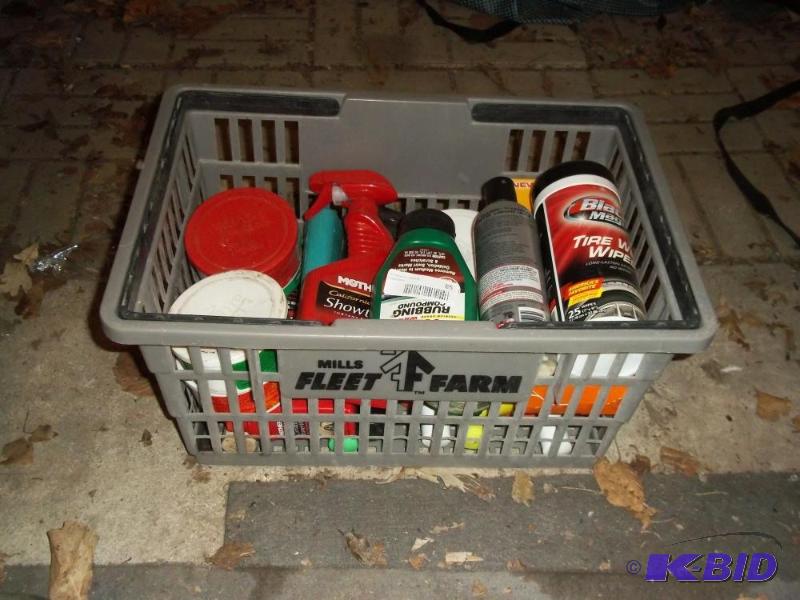 lot 85 image: misc. car waxes and cleaners