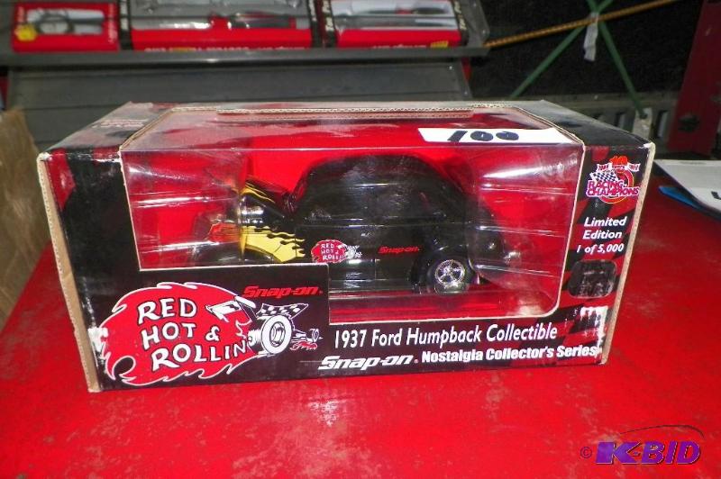 lot 100 image: Snap-on 1937 Ford Humpback Collectible Car