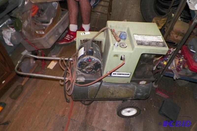 lot 13 image: Air Compressor 1HP Has GE Motor