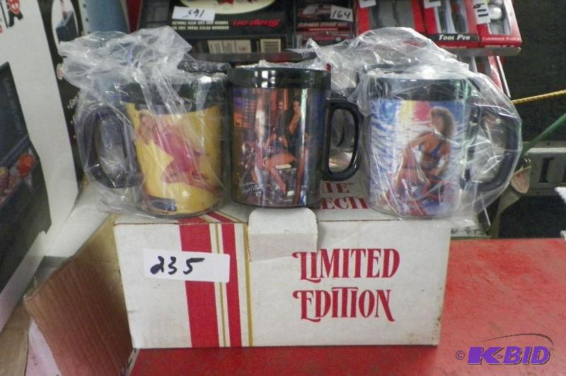 lot 235 image: Snap-on Set of 6 Toolmate Collection 1989 Girlie Coffee Mugs
