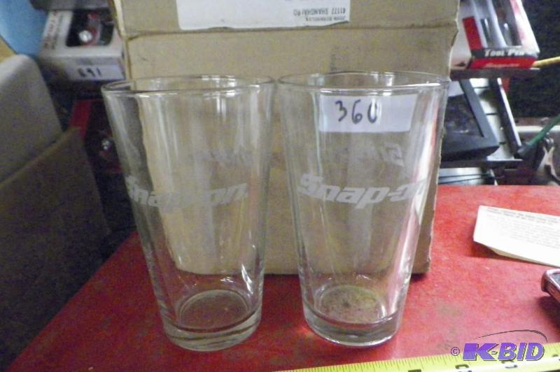 lot 360 image: Snap-on 2 Beer Glasses