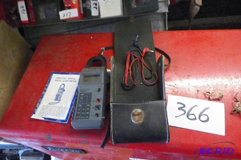 lot 366 image: Marcraft AE304 Digital Clamp Meter In Case